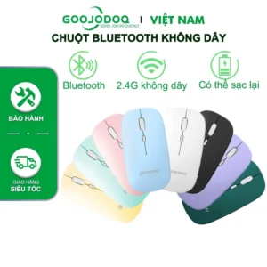 Chuột không dây Bluetooth 2 trong 1 Goojodoq Chế độ kép 2.4GHz
