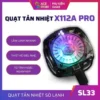 Quạt tản nhiệt từ tính X112A PRO công suất 12W LED RGB màn hình hiển thị nhiệt độ (tặng kèm ngàm kẹp)