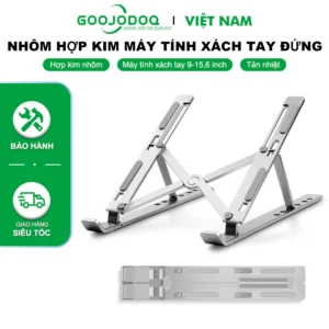 Giá đỡ máy tính xách tay nhôm Goojodoq 6 vị trí có thể điều chỉnh chiều cao