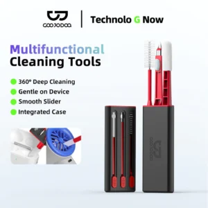 Bộ vệ sinh đa năng 3 trong 1 GOOJODOQ kèm chổi mềm vệ sinh điểm mù quạt và bàn phím 360 độ