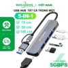 Nhiều Hub USB 3.0 Cổng Loại C GOOJODOQ Cho Laptop HDMI PD Sạc Âm Thanh VGA RJ45