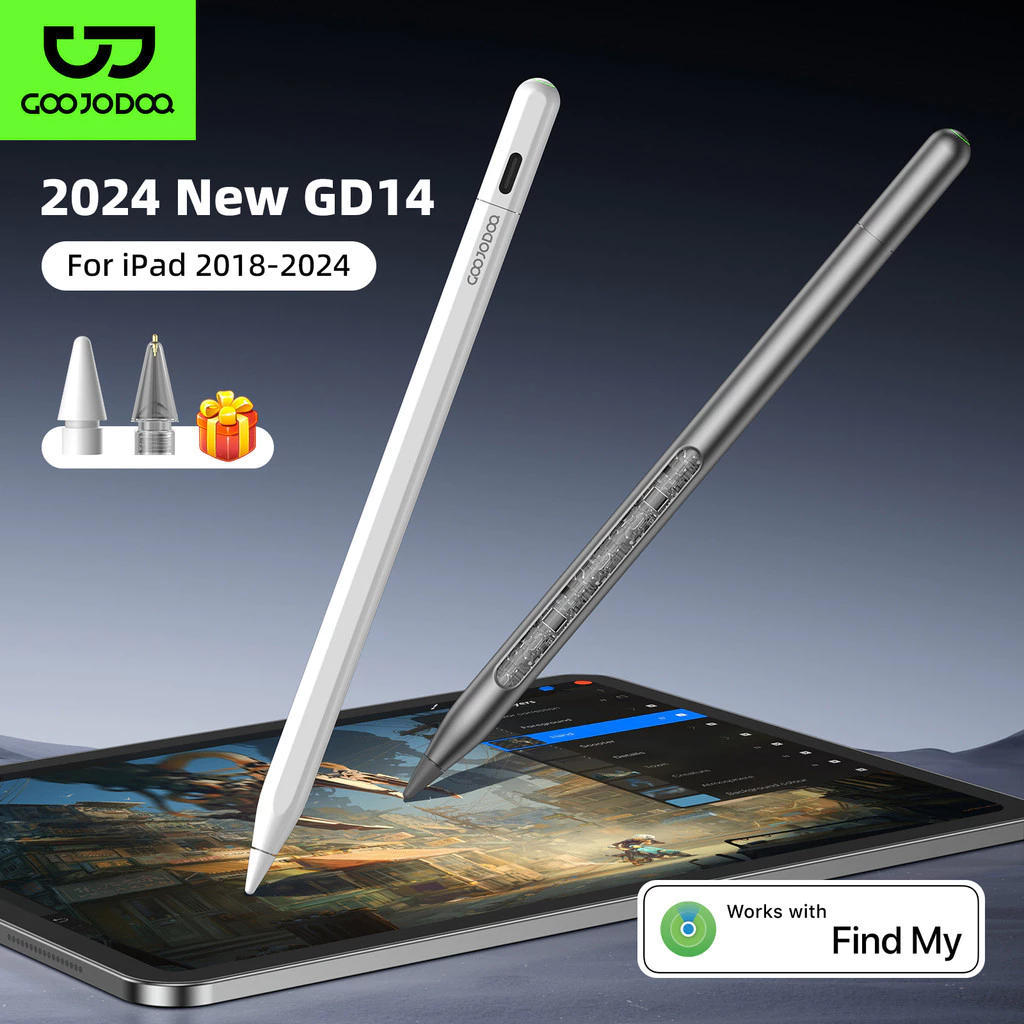 Bút cảm ứng Goojodoq GD14 Tìm bút cho iPad Gen 10/9 Air4/5/6 Pro 11/12.9/13