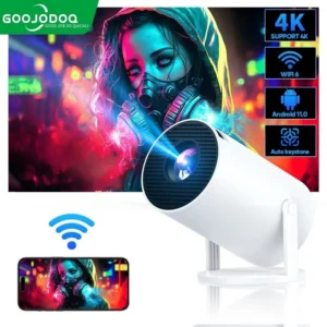Máy chiếu Mini di động GOOJODOQ Android 11 Xoay miễn phí 270 ° Bluetooth 5.0