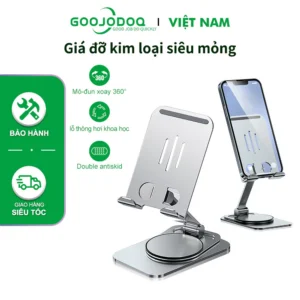 Giá đỡ GOOJODOQ đti máy tính bảng chống trượt bằng kim loại cho ipad HUAWEI XIAOMI