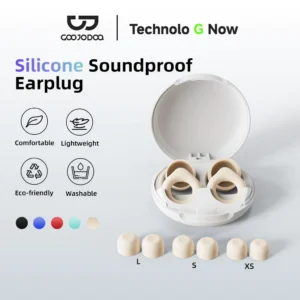 Nút tai chống ồn GOOJODOQ 24dB Ergonomic, chất liệu silicon siêu mềm, có thể giặt và tái sử dụng
