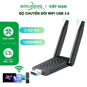 Bộ Thu Phát wifi Goojodoq 1300mbps USB 3.0 2 Râu Kết Nối Mạng Không Dây 2.4G+5G