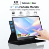 Goojodoq 14 inch màn hình mở rộng di động 2 trong 1 với màn hình cảm ứng gam màu 100%