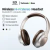 Tai nghe Bluetooth GOOJODOQ Chất lượng âm thanh tuyệt vời, giảm tiếng ồn thiết kế có thể gập lại và nhẹ tai nghe di động