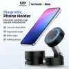 GOOJODOQ Giá đỡ điện thoại có thể gập lại Cài đặt chuyển đổi hai chiều Hấp thụ từ tính và chân không mạnh Không dấu vết