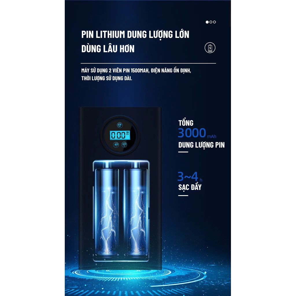 Máy bơm lốp mini Wisezen - Phụ kiện cứu hộ thông minh cho ô tô, xe máy - Image 2
