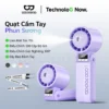Quạt Phun Sương Turbo GOOJODOQ, 100 Tốc Độ, Pin 3600mAh (11.5H), Gió Mạnh,Xoay 180° điều chỉnh