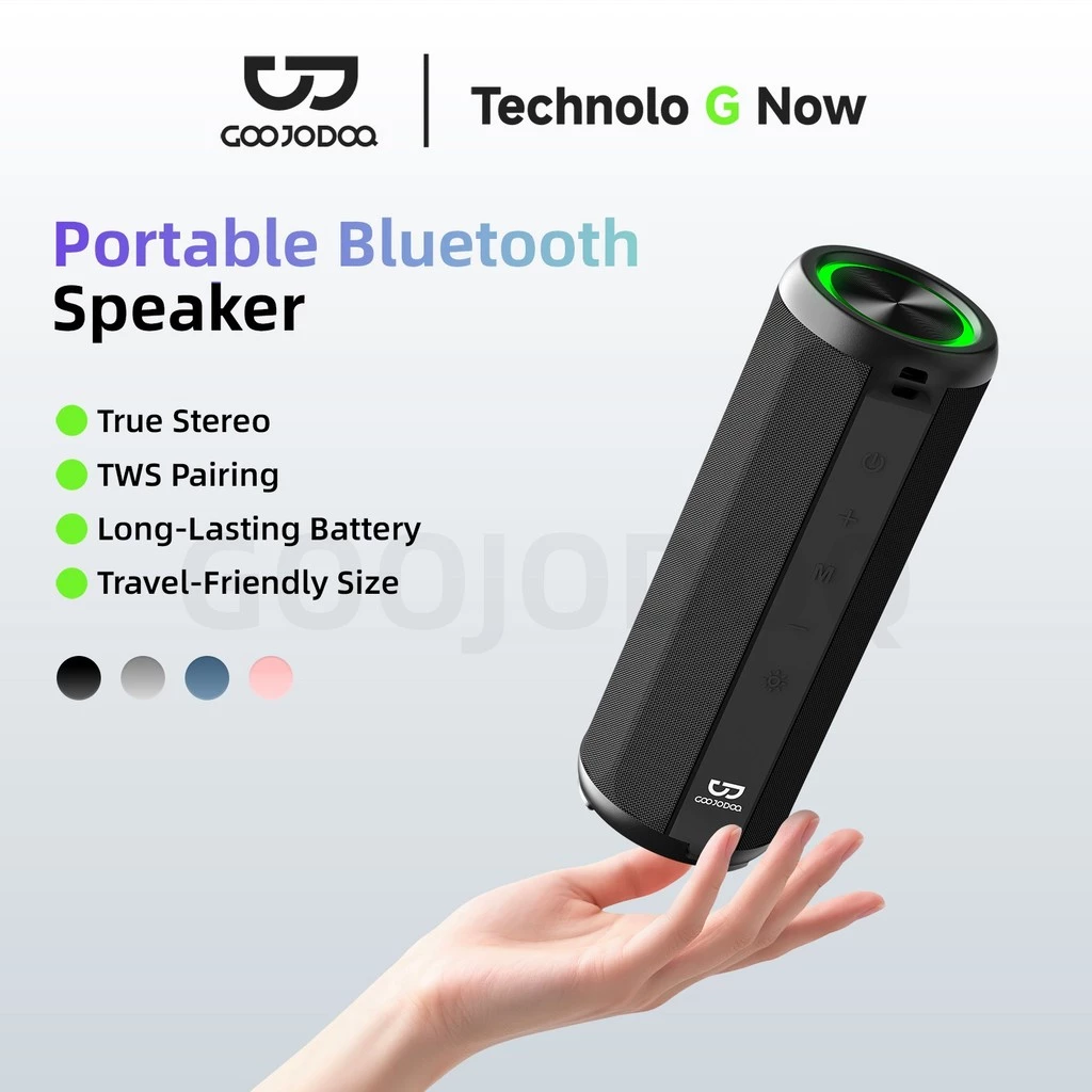 Loa Bluetooth không dây GOOJODOQ sở hữu đèn nền RGB, nhiều chế độ phát nhạc và thiết kế nhỏ gọn