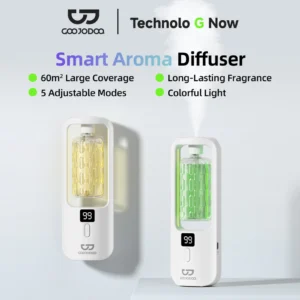 Máy khuếch tán tinh dầu tự động Goojodoq Nano với 5 chế độ điều chỉnh và thời lượng pin dài