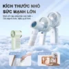 Quạt Mini Cầm Tay 100 Mức Gió – Cao Cấp, Mát Nhanh, Màn Hình LED, Siêu Nhỏ Gọn 9cm