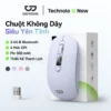 Chuột không dây tiện dụng GOOJODOQ, độ chính xác DPI 4 cấp, màn hình kỹ thuật số không gây tiếng ồn, chế độ sạc kép.