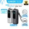 [LIVE] Sạc di động Anker Zolo 25.000mAh | Công suất 165W | Tích hợp 2 cáp USB-C có thể rút gọn | Có màn hình - A1695