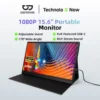 Màn hình di động GOOJODOQ có độ phân giải Full HD 1080P, ba chế độ linh hoạt,chân đế 90° và khả năng tương thích mạnh mẽ