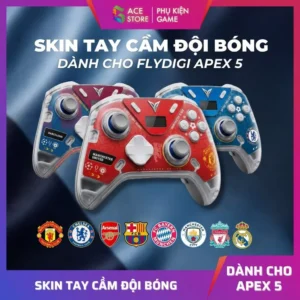 [Có sẵn] Skin Decal Đội Bóng Cho Flydigi Apex 5 Elite – Ốp Skin Custom Gace Store