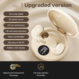 [Sẵn sàng] Tai nghe không dây B13 Bluetooth 5.4 Tai nghe ngủ vô hình Mini khử tiếng ồn Tai nghe ẩn cho máy ngủ bên cho iOS Android