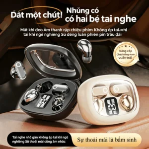[Hàng Cao Cấp] 2026 Mới - Tai Nghe Bluetooth Không Dây Nhét Tai màn hình hiển thị pin kỹ thuật số Bền Bỉ Bảo Hành 12 Tháng Tương Thích iOS & Android