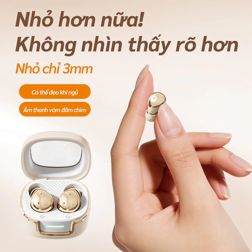 Tai nghe Bluetooth không dây là tai nghe khử tiếng ồn và chất lượng âm thanh di động nhỏ gọn Thích hợp cho IPhone và Android
