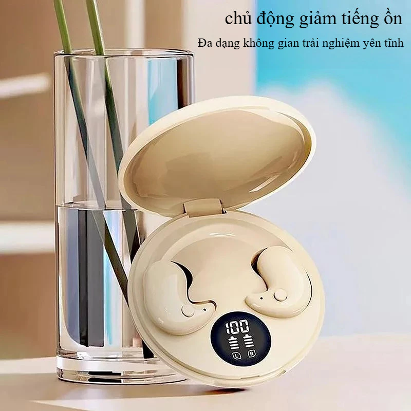 Tai nghe Bluetooth không dây, khử ồn, âm thanh 360°, gọi rõ, tương thích đa hệ thống điện thoại