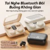 Tai nghe nửa tai Màn hình LED không dây Bluetooth Cảm ứng vân tay Âm thanh HiFi Tương thích với iOS và Android