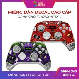Miếng Dán Decal Cao Cấp Cho Flydigi Apex 4 – EVA-01, EVA-02, MiKu, Wuchang, Demon Slayer, ZZZ