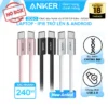 [NO BOX] Cáp sạc nhanh Anker USB-C to USB-C cho iPhone 15 đến iPhone 17 series / Android / Laptop | Công suất 140W/240W