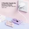 Pin Sạc Dự Phòng Mini GOOJODOQ 5000mAh - 2 Đầu Type-C & Lightning