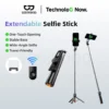 Gậy selfie 3 trong 1 GOOJODOQ, có thể kéo dài 1-1,7m, chân đế ba chân ổn định,điều khiển từ xa Bluetooth có thể tháo rời