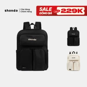 Balo Sticker Vải Dù Cao Cấp Shondo Nhiều Màu
