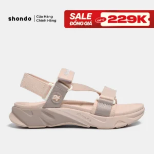 Giày Sandal Nữ F8M Êm Chân, Bền Màu Hồng Shondo F8M7095