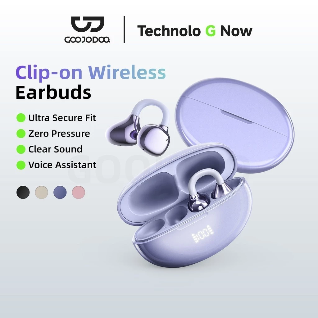 Tai nghe không dây thể thao GOOJODOQ Bluetooth 5.3, điều khiển cảm ứng thông minh và trợ lý AI, ghép nối nhanh, ổn định