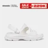 Giày Sandal Nam Nữ Shondo FX Nhựa Đúc Kháng Nước Hạn Chế Trơn Trượt Trắng F100000