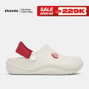Dép Sục Shondo Suke Clog Bộ Siêu Tập Champion Nam Nữ Kháng Nước Màu Be