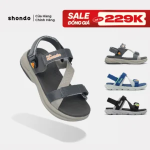 Giày Sandal Bé Trai, Năng Động, Thoải Mái, Siêu Nhẹ Shondo Nhiều Màu