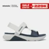 Giày Sandal Nam Nữ Shondo F7R Quai Chéo Thể Thao Đi Học Đi Chơi Xám Rêu Xanh Dương F7R2435