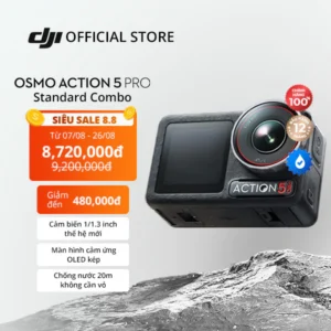 Camera hành động DJI Osmo Action 5 Pro máy quay hành trình 4K 120fps, chế độ màu HLG, quay đêm rõ nét (DJI OA 5 Pro)