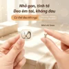 Tai nghe Micro Bluetooth không dây TWS dễ mang theo âm thanh không mất mát Giảm tiếng ồn minh tương thích với hệ thống Android và Apple