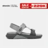 Giày Sandal Nam Nữ Shondo F7R Nhẹ Đi Học Đi Chơi Màu Xám F7R2021