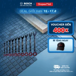 Bộ Cờ Lê 10 Món Thép Đen Bosch 1600A016BU – Chắc Chắn, Đa Năng, Chuyên Nghiệp Chuẩn Đức