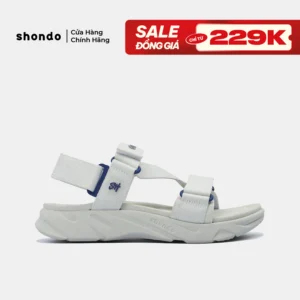 Giày Sandal Nam Nữ Shondo F8 Ver.2 Thời Trang Êm Ái Màu Xám Rêu F8M2323
