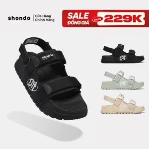 Giày Sandal Nam Nữ Platy 2 Bánh Mì, Siêu Nhẹ Shondo Nhiều Màu