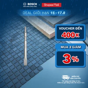 Mũi đục dẹt Bosch HEX 17x280mm