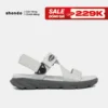 Giày Sandals Nam Nữ Shondo F6 Quai Xoay Đế Xám Phối Rêu F6S1122