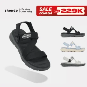 Giày Sandal Nam Nữ F6S Thoải Mái, Nhẹ Êm Xoay Shondo Nhiều Màu