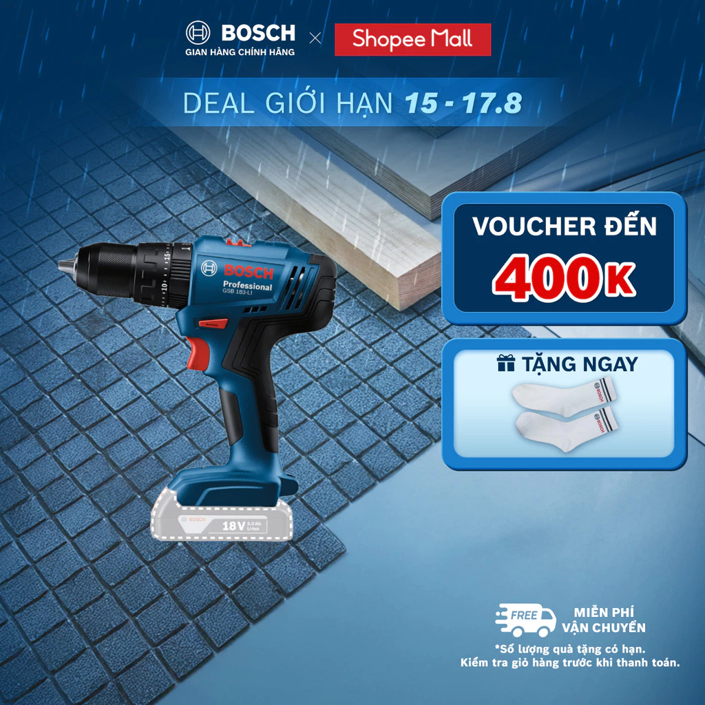 Máy khoan vặn vít động lực pin GSB 183-LI