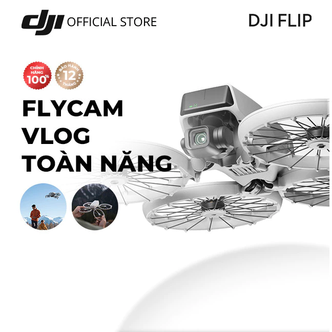 Flycam DJI Flip quay vlog toàn năng gấp gọn bỏ túi