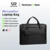 Túi đựng máy tính xách tay GOOJODOQ hai lớp PU cho 13-16 inch siêu mỏng nhiều ngăn bền bỉ và chắc chắn